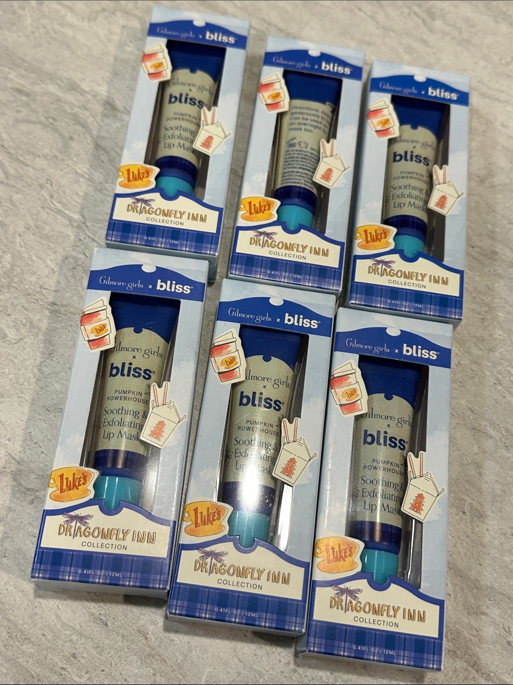 6 Bliss Dragonfly Inn Soothing Lip Mask Pack